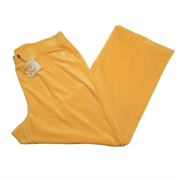 NEW Juicy Couture X Olay Limited Edition Velour Track Pants - Picture 2 of 6